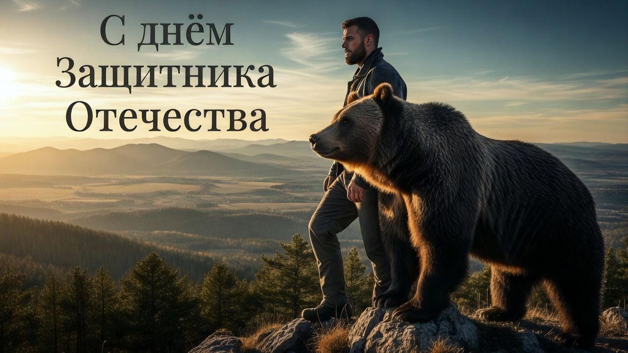 Поздравление на 23 февраля. С днём Защитника Отечества!
