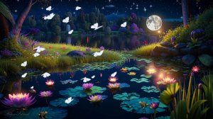 ✨ СКАЗОЧНО КРАСИВАЯ УСПОКАИВАЮЩАЯ МУЗЫКА ДЛЯ СНА 🎵 РАССЛАБЛЯЮЩАЯ МУЗЫКА ДЛЯ ДУШИ НА НОЧНОМ ОЗЕРЕ