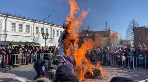 Как в Минусинске зиму провожали.