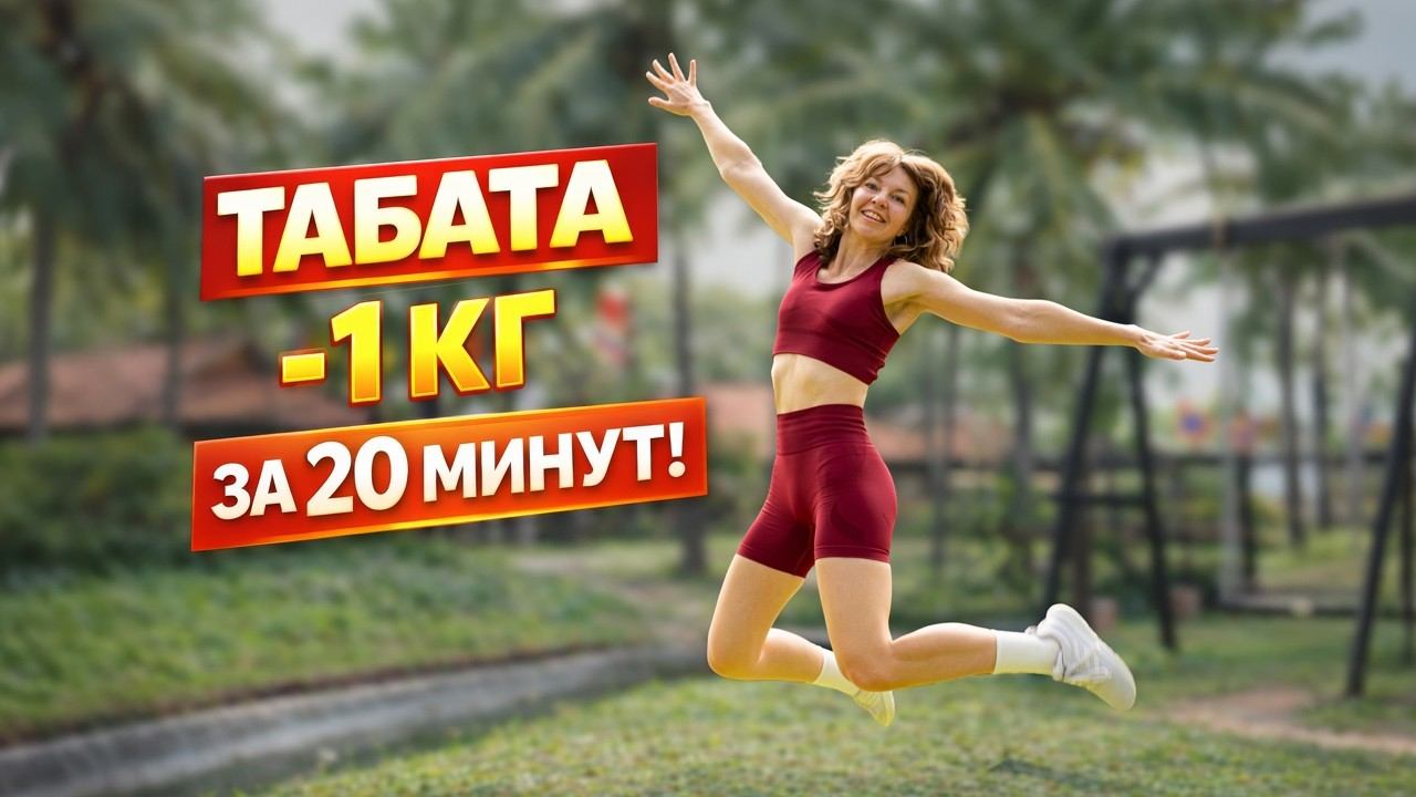 ТАБАТА - Убийца калорий за 20 минут | Жиросжигающая тренировка дома смотреть онлайн