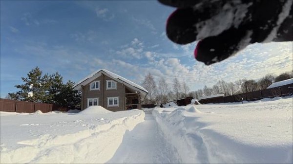 dji action 5 pro: испытание снегом и детской прогулкой