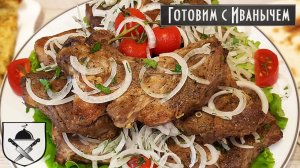 Шашлык в духовке из свинины. Быстро, просто и вкусно!