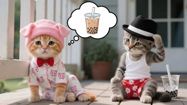 Очаровательный Рыжик не успел попить свой bubble tea — его разобрали!