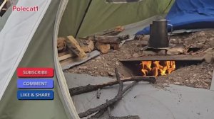 Underground tent heater way better than a wood stove