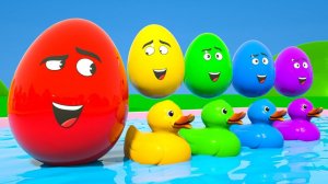 Учим цвета и цифры - Детские песенки с яйцами-сюрпризами - Детские стишки и песенки для детей