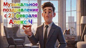 Поздравление с 23 февраля - Веселая песня Алекс Ч
