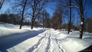 13 лыжный поход. Воробьёвы горы.