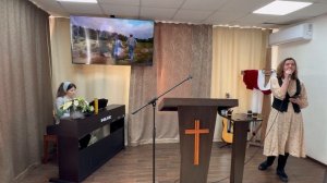 Стих «Рядом с настоящими мужчинами» читает Наталья Послак. Церковь ЕХБ, г. Магнитогорск 22/02/26г.