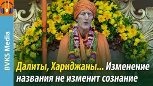 Далиты, Хариджаны... Изменение названия не изменит сознание — Бхакти Викаша Свами