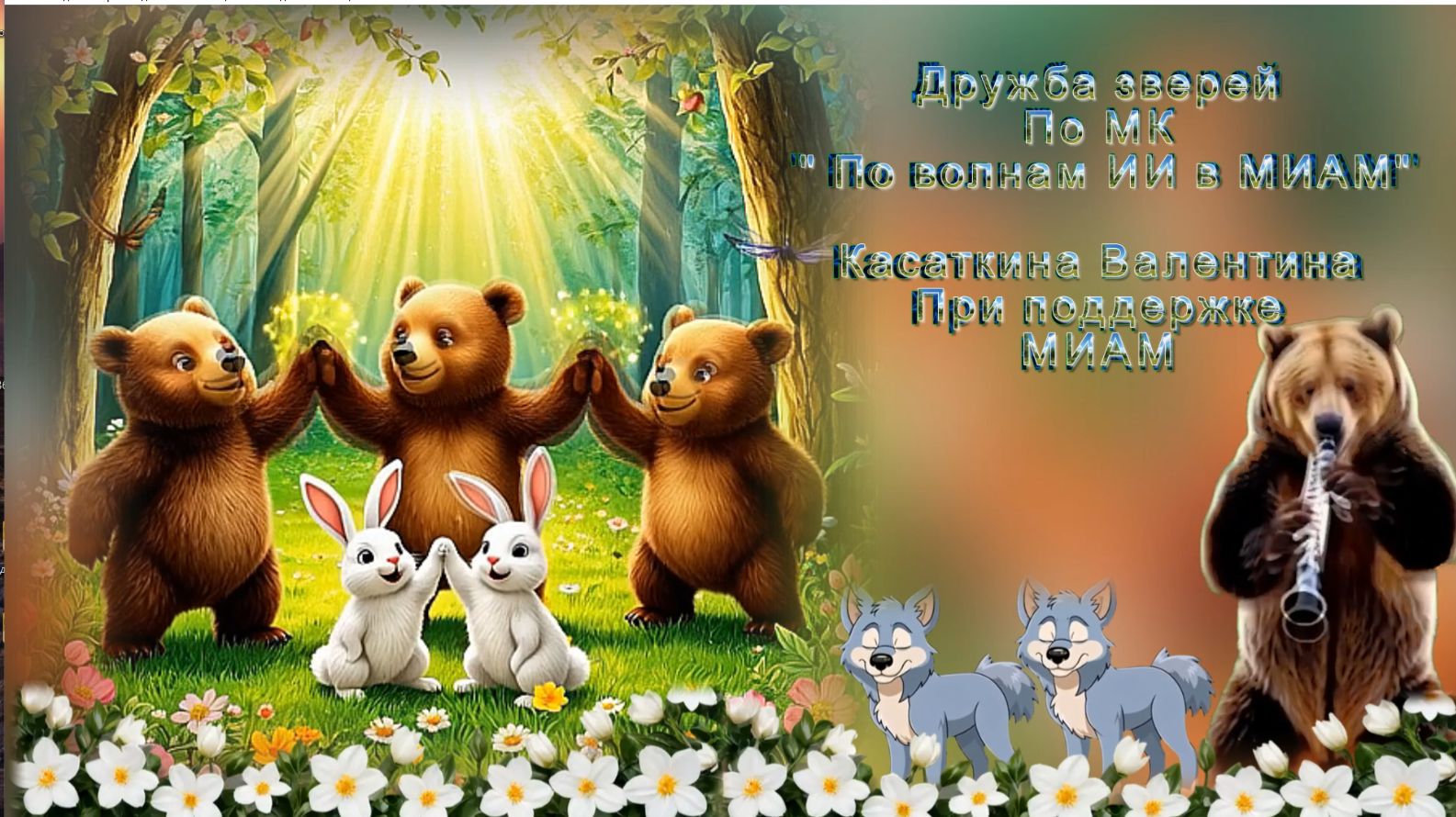 Дружба зверей Музыка: ИИ, слова ИИ в обработке автора.