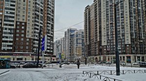 Санкт-Петербург. А у нас снегопад.