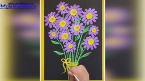 Как нарисовать ромашки в подарок на 8 марта