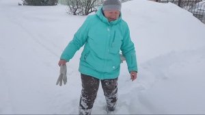 Нас опять завалило! Пробираемся по снегу на репетицию!!!