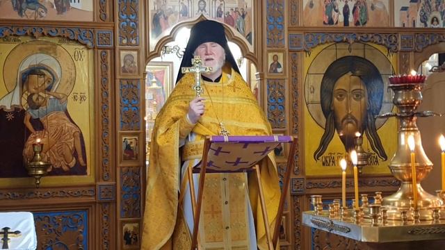 Партенит.Храм Благовещения Литургия. Проповедь Игумина Никиты. 22.02.2026 г.