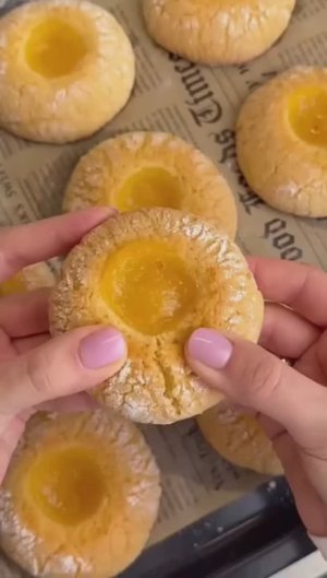 Ароматное лимонное печенье 😍