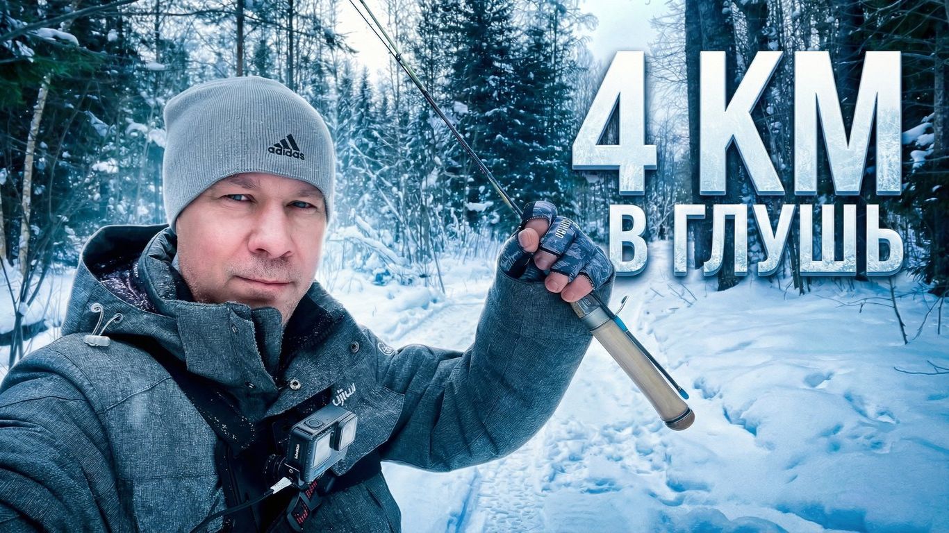 Пешком по лесу в -15° | Как найти форель зимой — реальная разведка новой реки смотреть онлайн