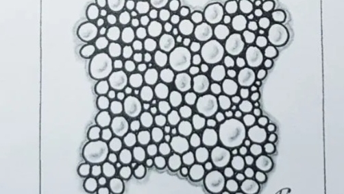 Рисуем пошагово тангл Tipple