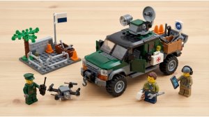 LEGO Стопмоушен ИИ | ЛЕГО Патрульный внедорожник и дрон разведчик