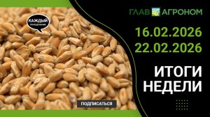 Итоги недели с ГлавАгроном. 16.02.2026 - 22.02.2026
