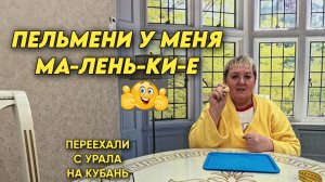 1090 Жизнь семьи на Кубани/Рецепт вареников с сырой картошкой и с салом