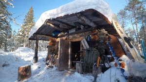 Дорога на озеро. Наловил окуней. Жизнь и быт в тайге.