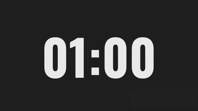 Таймер на 1 минуту смотреть онлайн