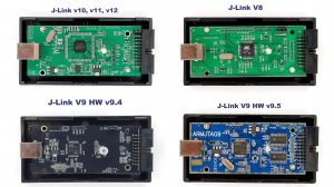 J-Link Сравнение разных версий