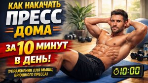 КАК НАКАЧАТЬ ПРЕСС ДОМА ЗА 10 МИНУТ