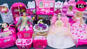 Играем в игрушки из мультика принцесса кукла Барби. Мультфильм для детей. ASMR АСМР