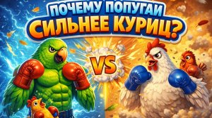 ПОЧЕМУ ПОПУГАИ СИЛЬНЕЕ КУРИЦ?