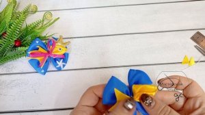 МК.Бантики-рыбки на первые хвостики из репсовой ленты 2.5 см