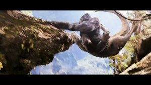The King Defends His Queen – Kong vs. T-Rex Fight Scene | CLIP ⚡ 4K