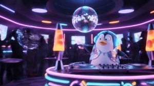 "Пингвин-диджей устроил хаос 🐧💥"