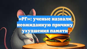 «РГ»: ученые назвали неожиданную причину ухудшения памяти