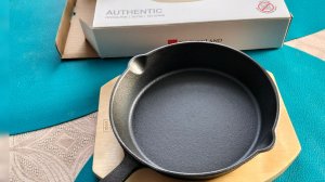 Распаковка. Чугунная сковорода 20 см.