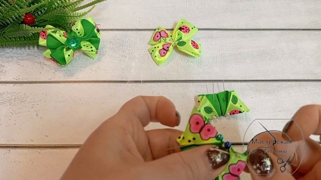 МК. Милые, яркие бантики на первые хвостики