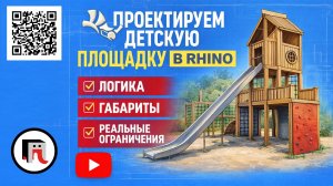 Проектируем реальную детскую площадку в Rhino: логика, габариты, реальные ограничения