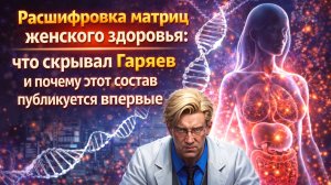 Расшифровка матриц женского здоровья: что скрывал Гаряев и почему этот состав публикуется впервые.