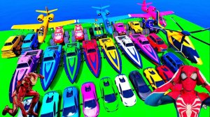 Машинки летают и прыгают! Развивающие мультики Машины помощники. Мультфильмы про машинки