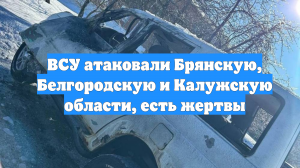ВСУ атаковали Брянскую, Белгородскую и Калужскую области, есть жертвы