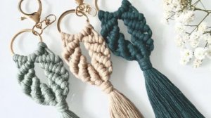Макраме Урок для Новичков/ брелок на сумку/UZELOK 07