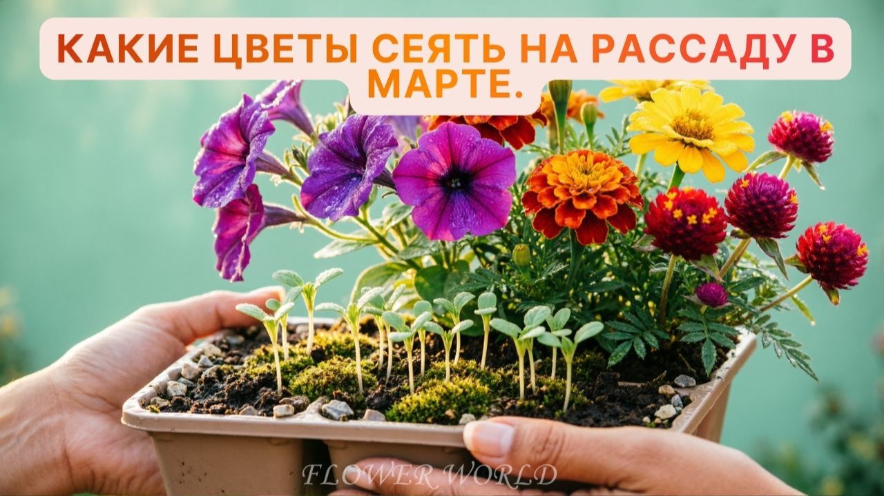 Какие цветы сеять на рассаду в марте.💐 смотреть онлайн