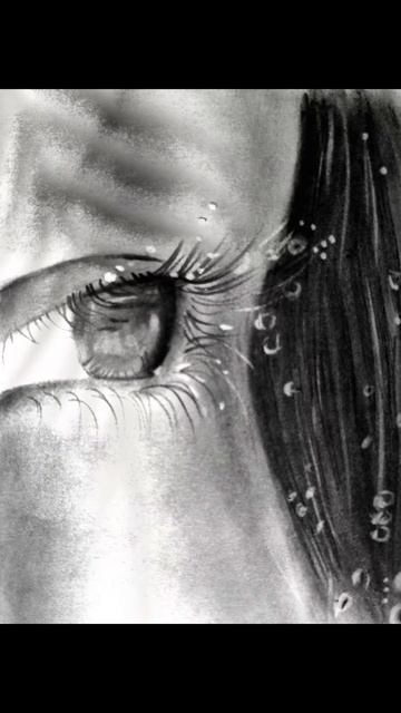 Рисунок угольной пудрой ✏️