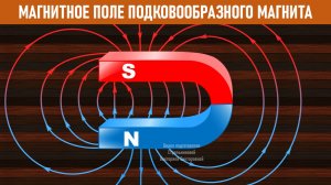 Анимация по физике. Магнитное поле подковообразного магнита.