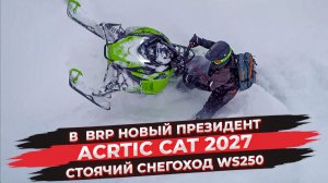 Снегоходы 2027 | В компании BRP новый президент | Необычный Arctic Cat WS250