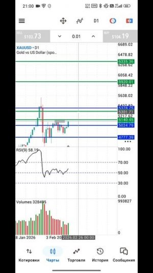 Золото Форекс на 23.02.2026