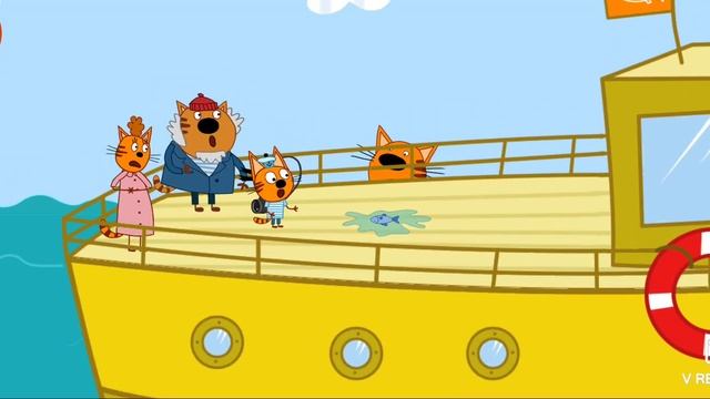 Три Кота | Игра Для Детей | Игра Мультфильм В Поисках Кита