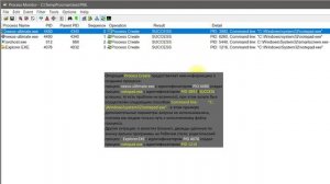 Программа Process Monitor 3.70: Создание [нового] процесса и завершение его работы