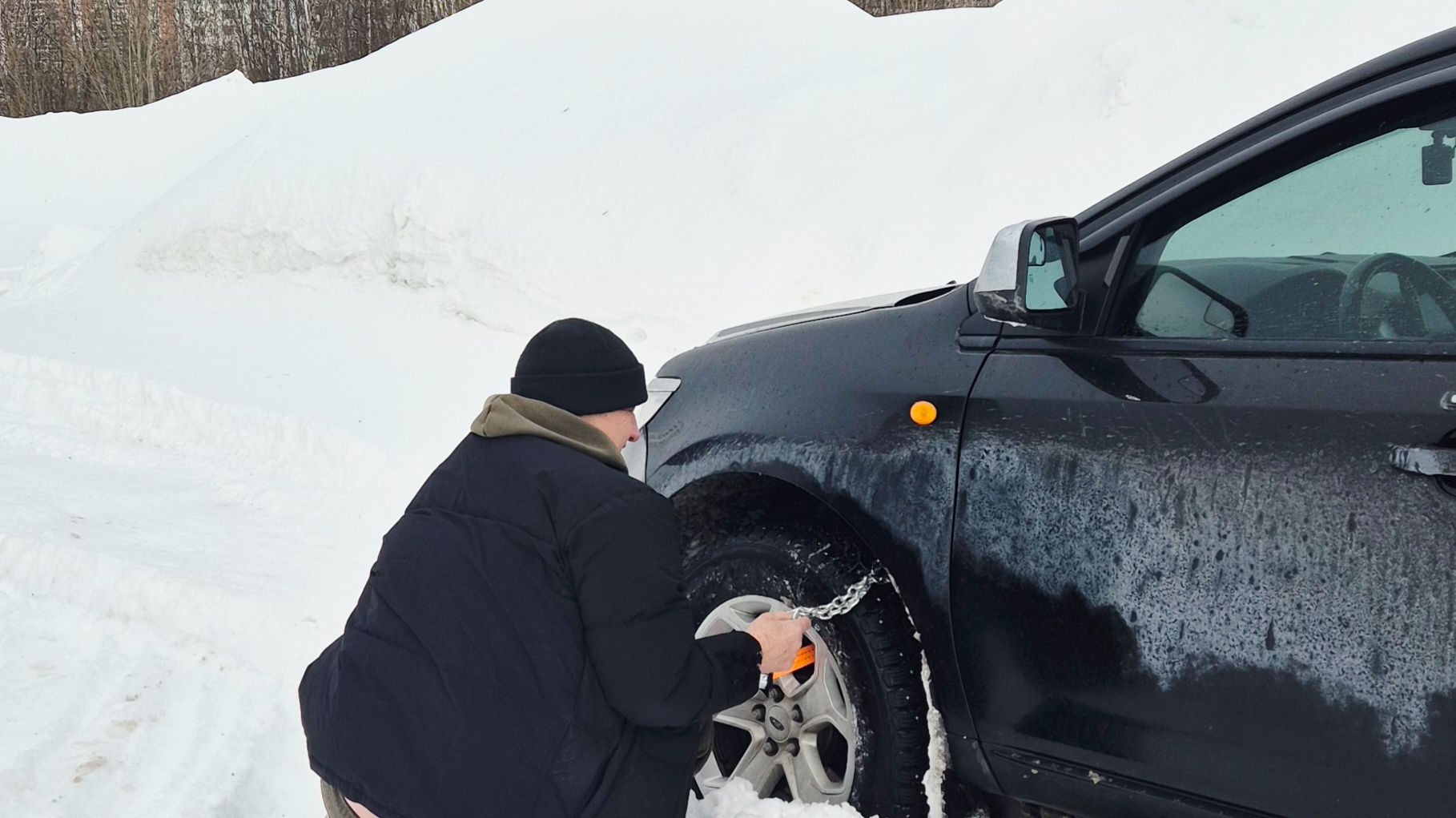 FORD EDGE (1G) - проверка бездорожья с браслетами смотреть онлайн