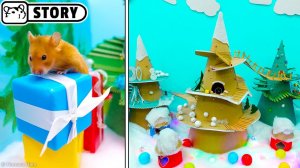 Горный лабиринт для хомяков ✨ Хомяк в лабиринте из 5 конусов ✨ Ветчина Хомура